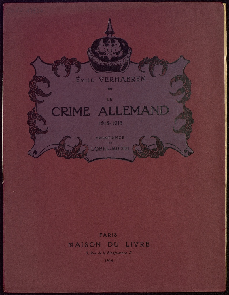 1914 - 1915 : Le crime allemand