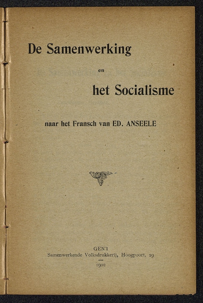 De Samenwerking en het Socialisme