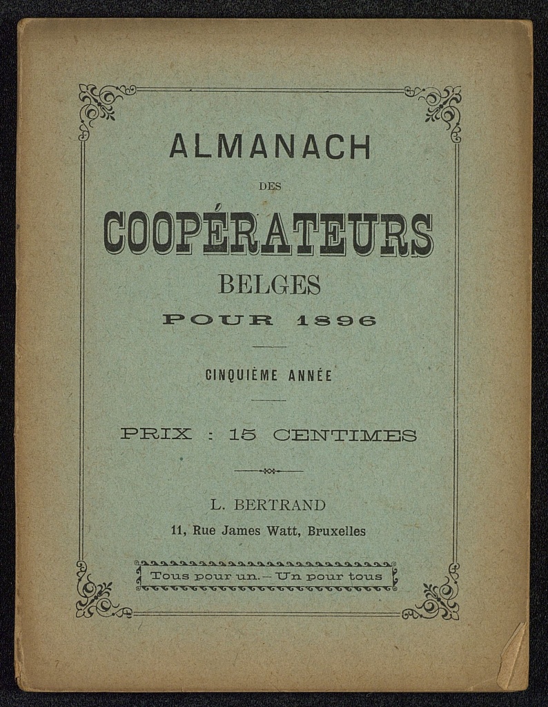 Almanach des Coopérateurs belges pour 1896