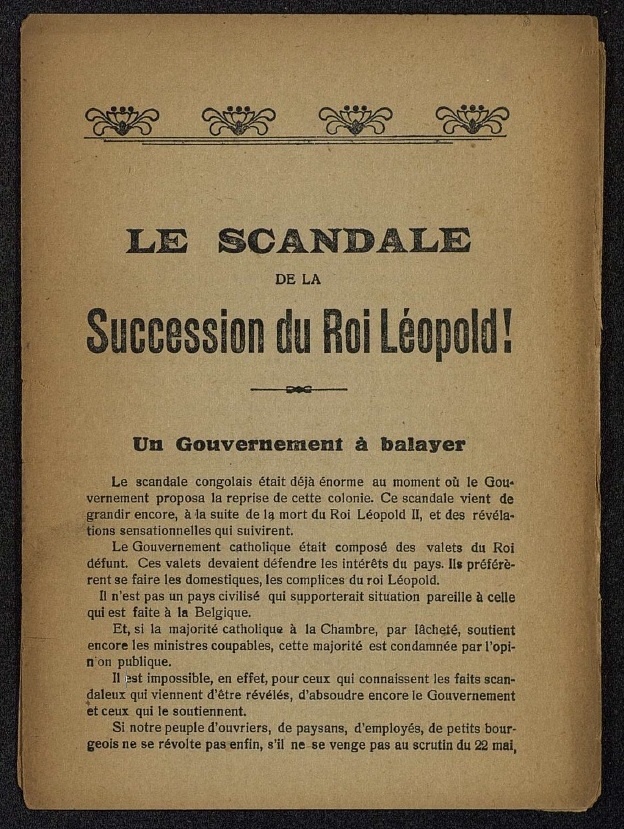 Le scandale de la succession du roi Léopold!