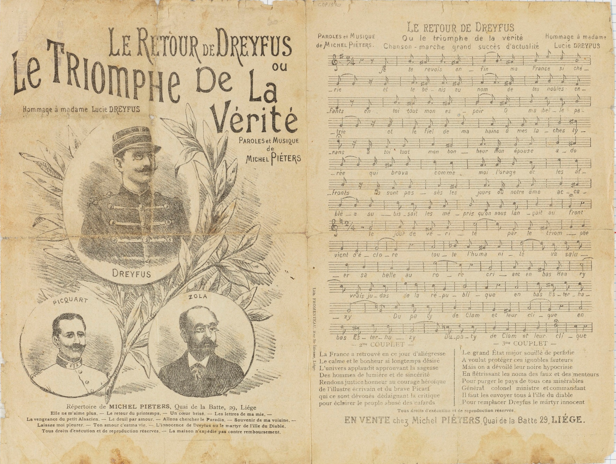 Le retour de Dreyfus ou Le triomphe de la vérité
