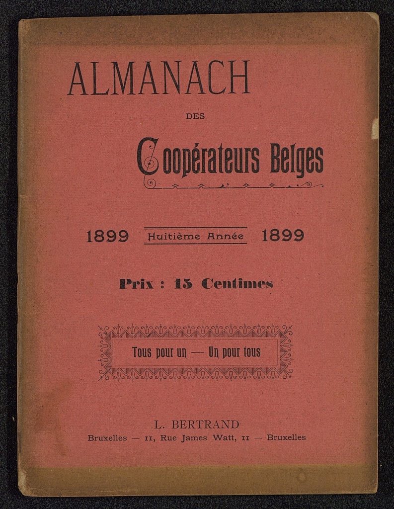 Almanach des Coopérateurs belges pour 1899