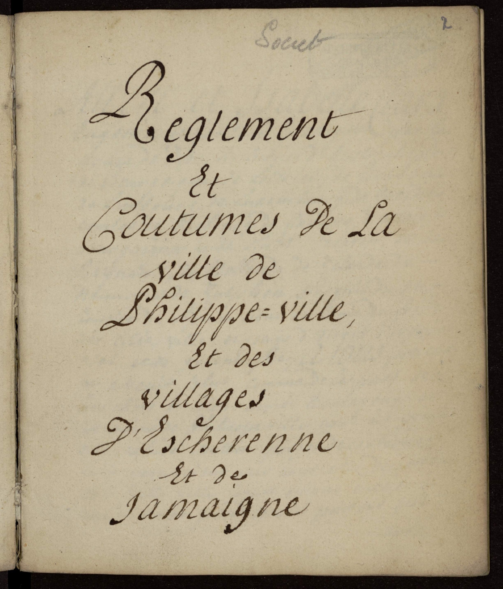 Coutumes de Philippeville, Escherenne et Jamaigne