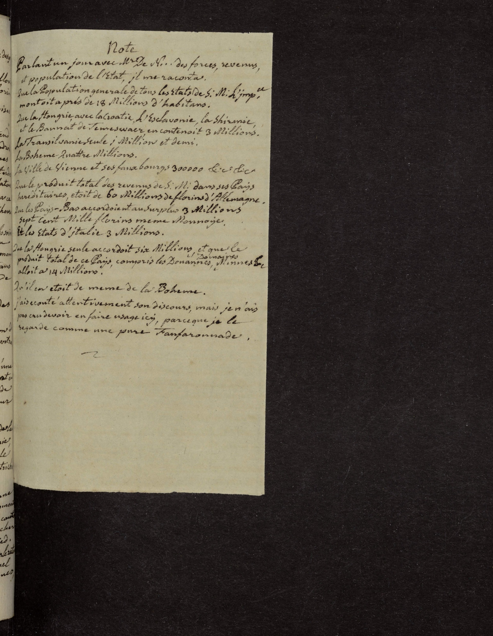 Journal de mes voyages (1767-1774).