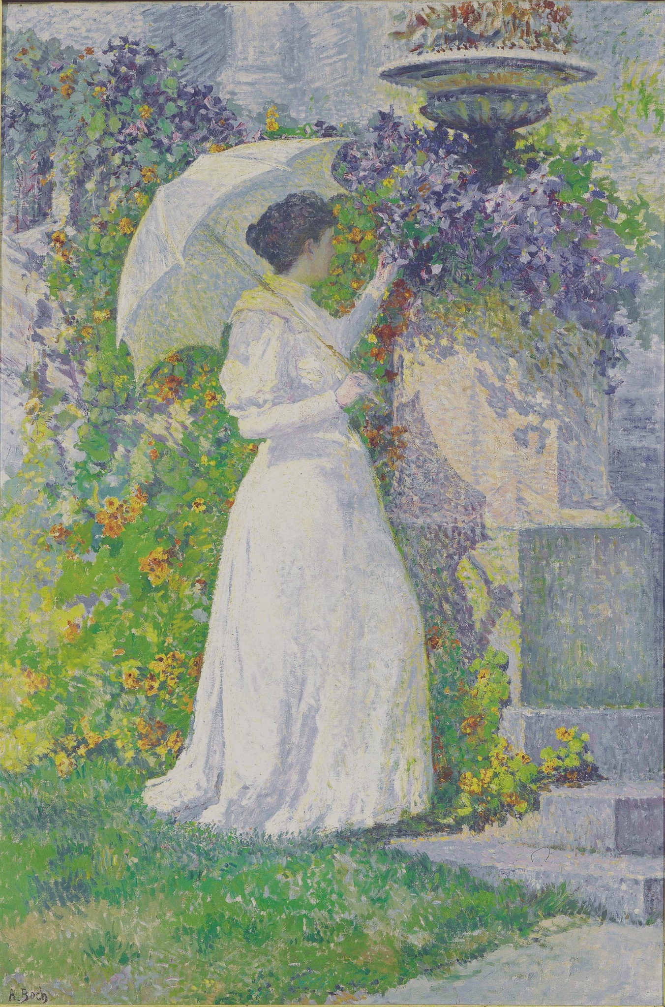 En juin - "femme au jardin"
