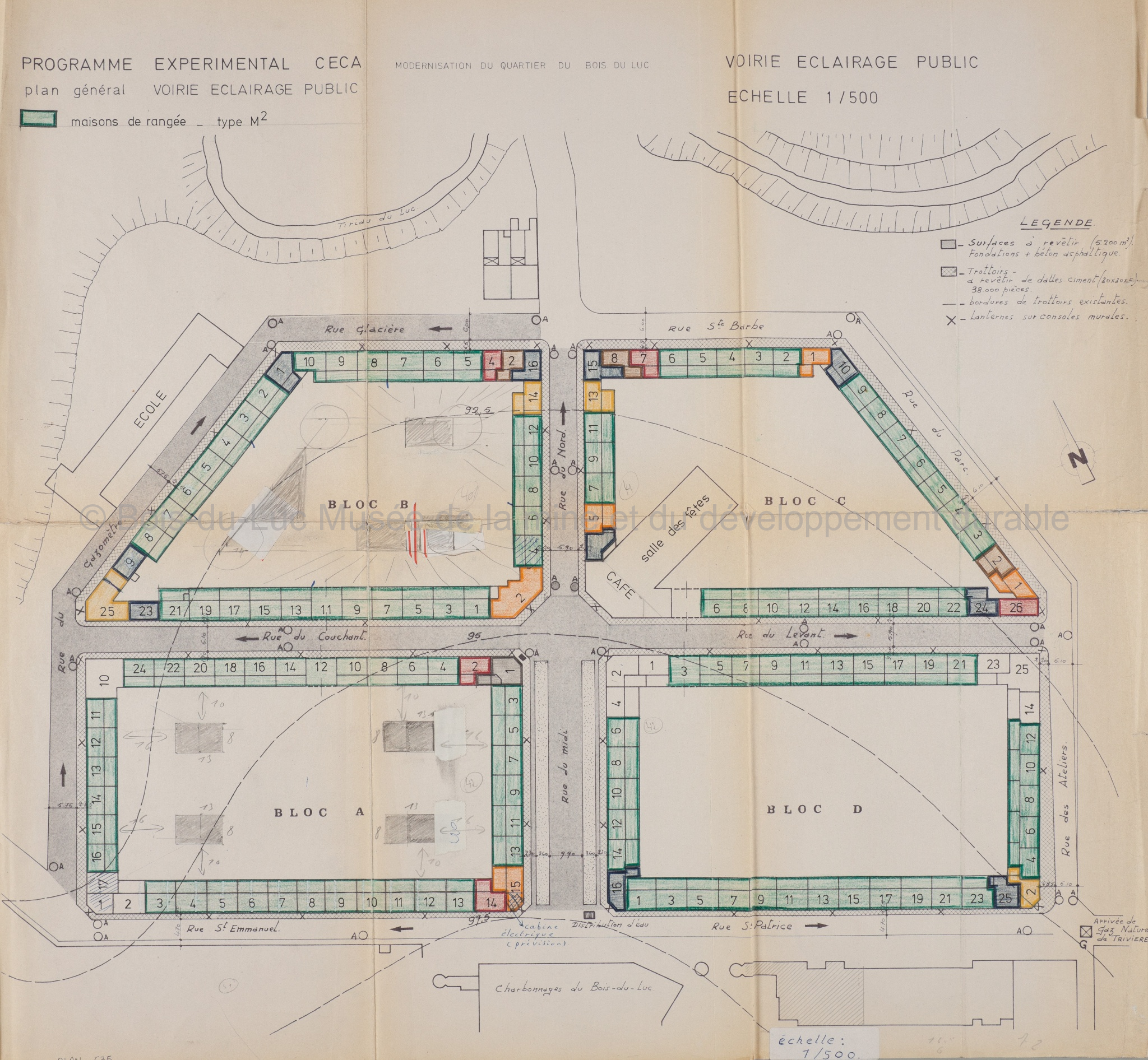 Modernisation du quartier du Bois-du-Luc, voirie éclairage publique