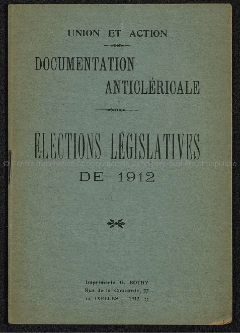Documentation anticléricale, élections législatives 1912