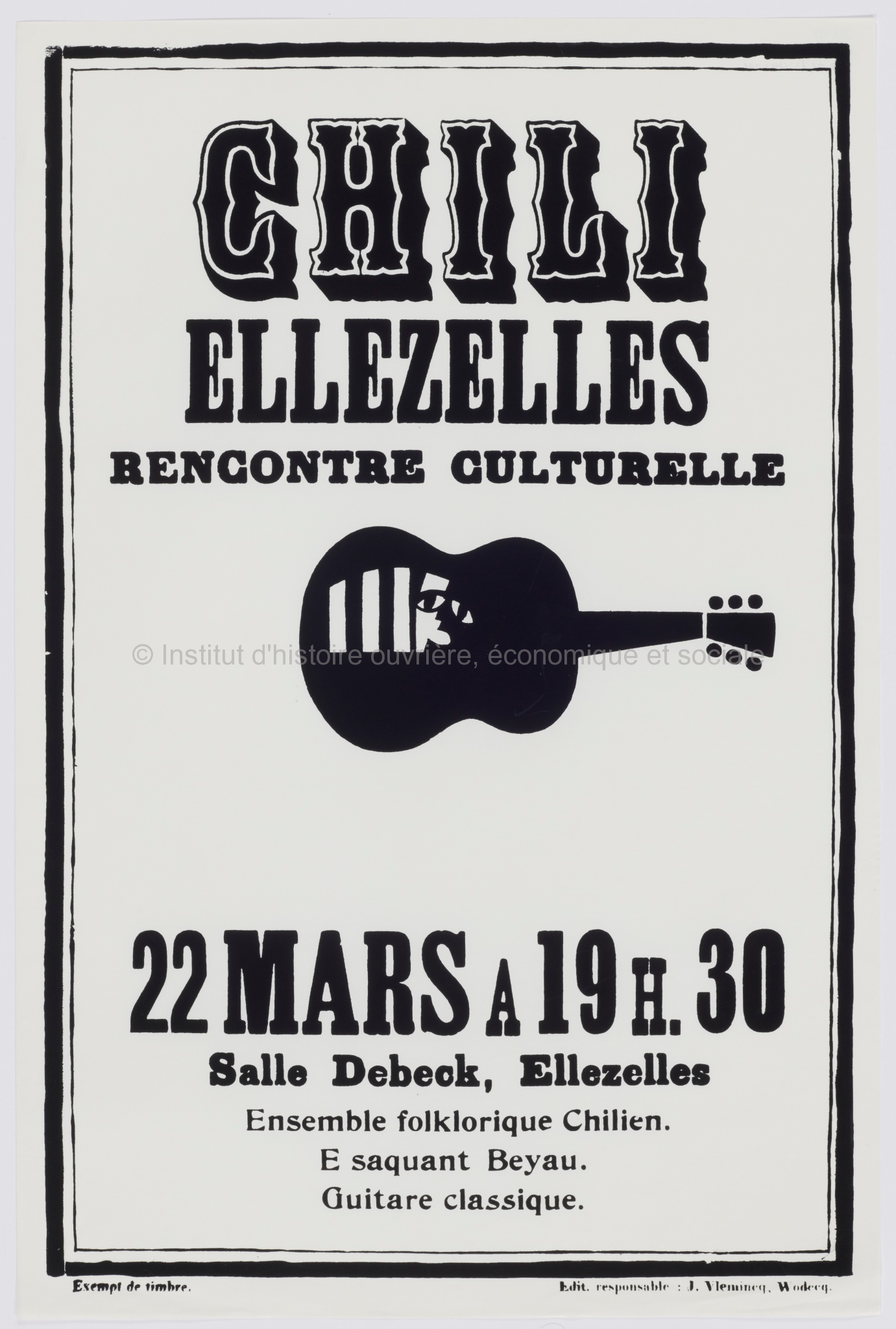 Chili. Ellezelles. Rencontre culturelle