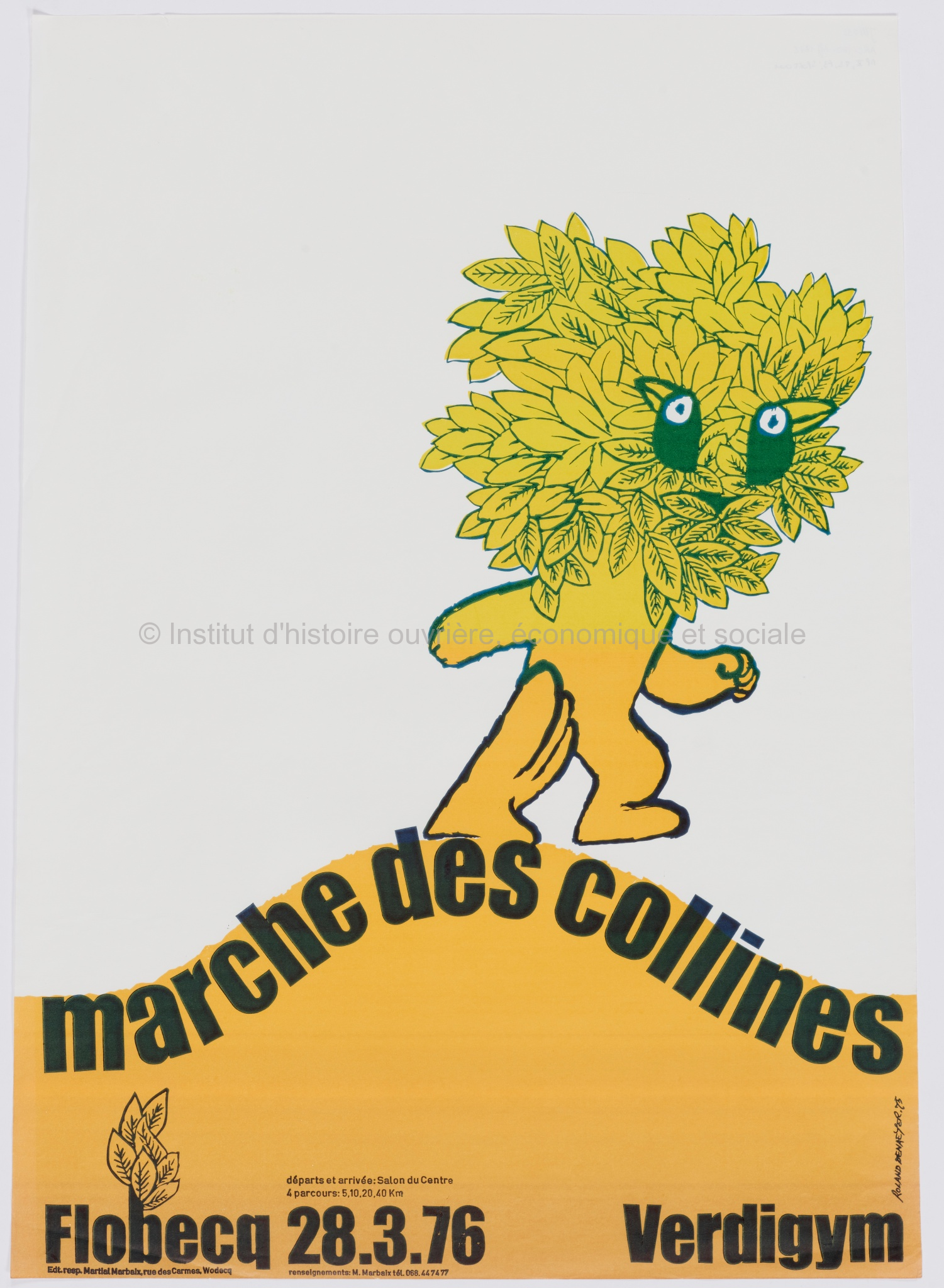 Marche des collines. Flobecq 28.3.76. Verdigym