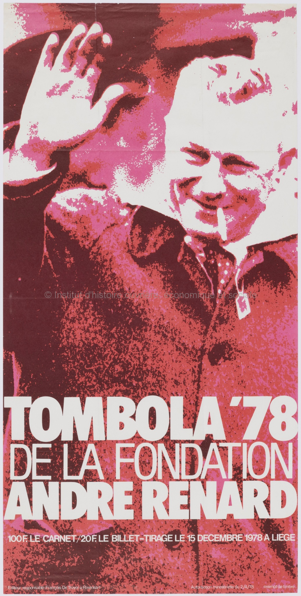 Tombola '78 de la Fondation André Renard