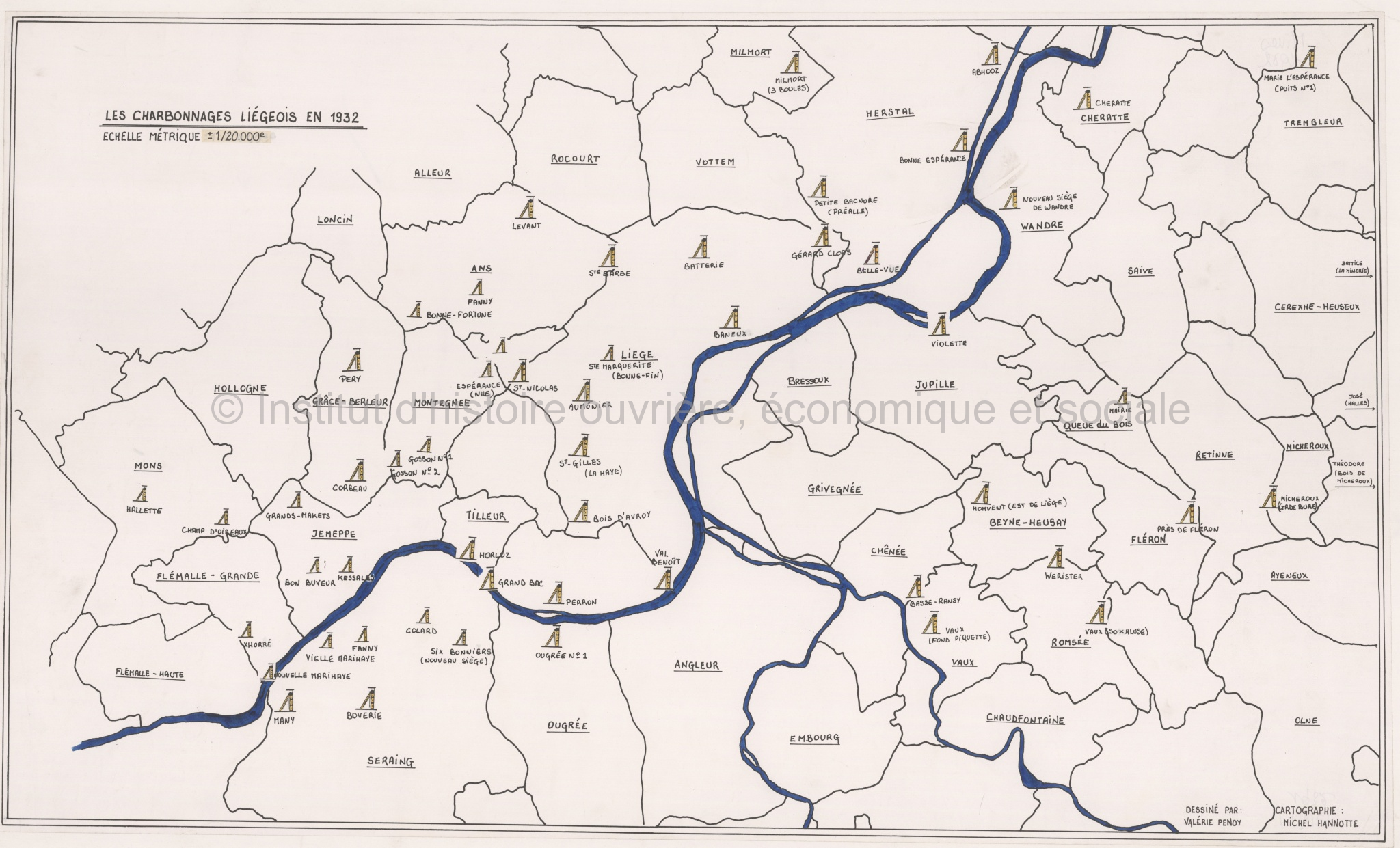 Les charbonnages liégeois en 1932