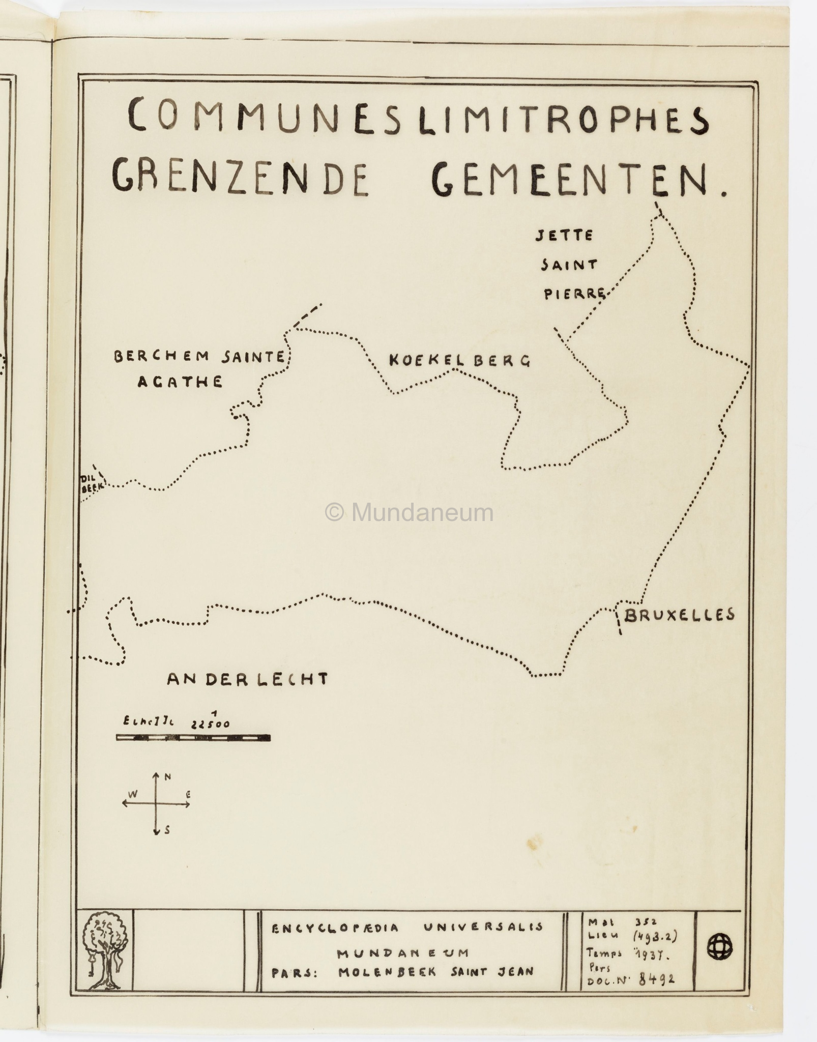 Communes limitrophes – Grenzende gemeenten