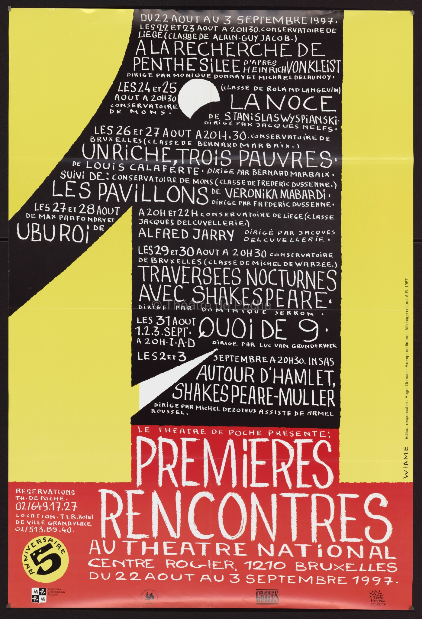 Affiche - Premières rencontres au théatre national