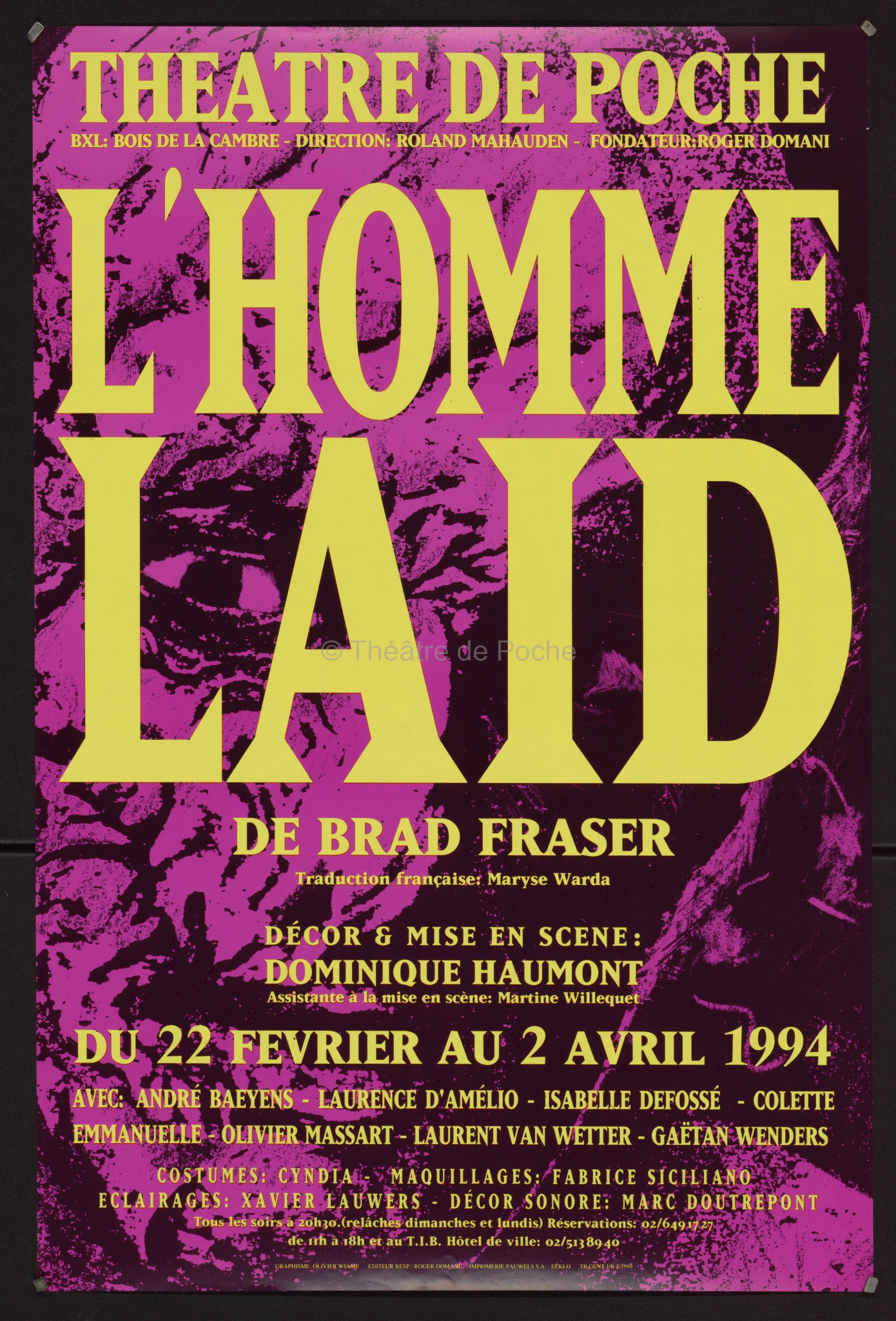 Affiche - L'homme laid