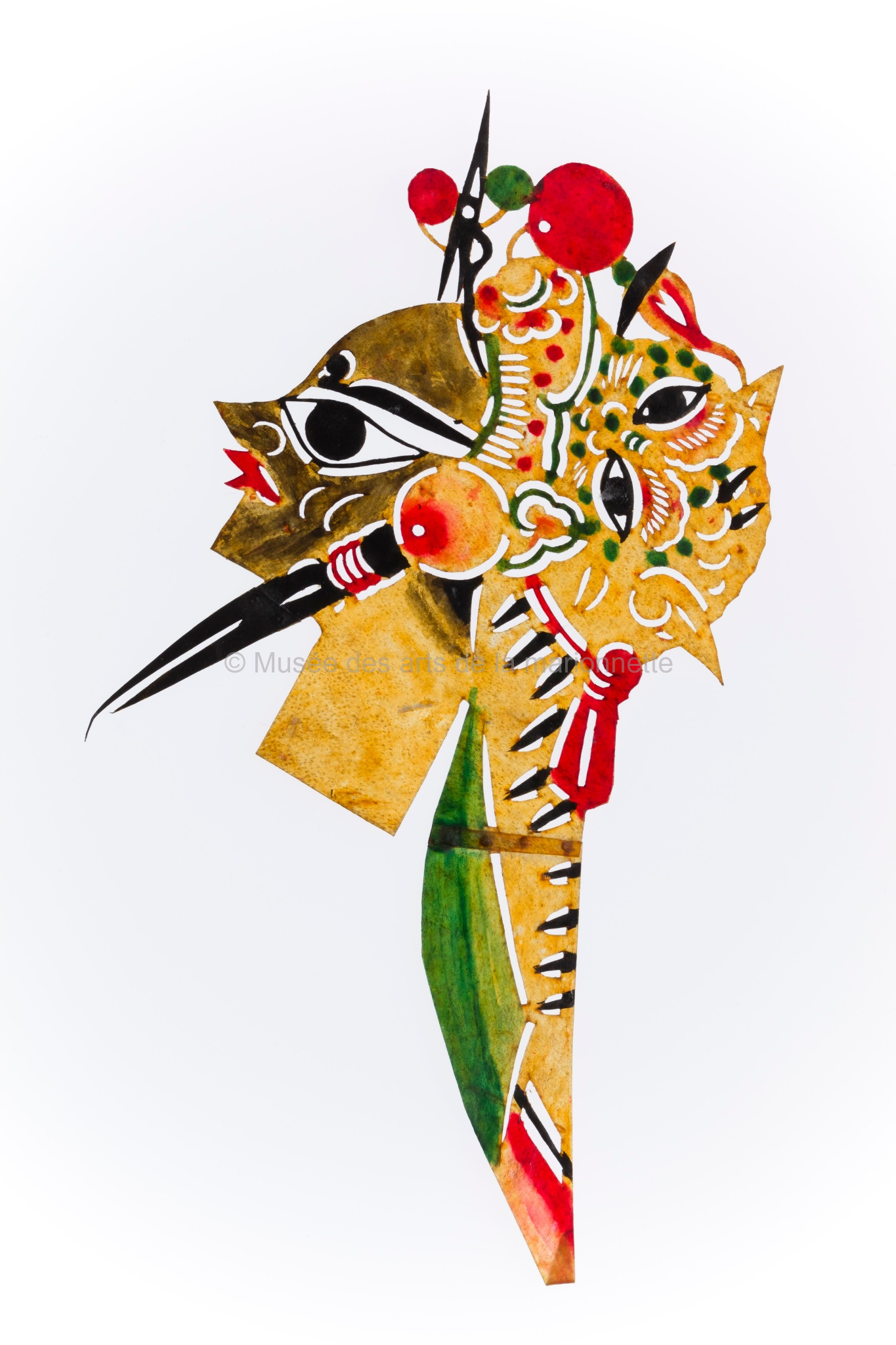 Moitiés de visage de roi rebelle