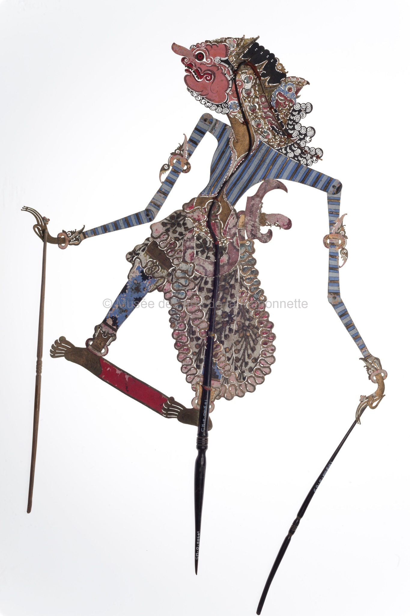 Wayang Kulit : un personnage masculin