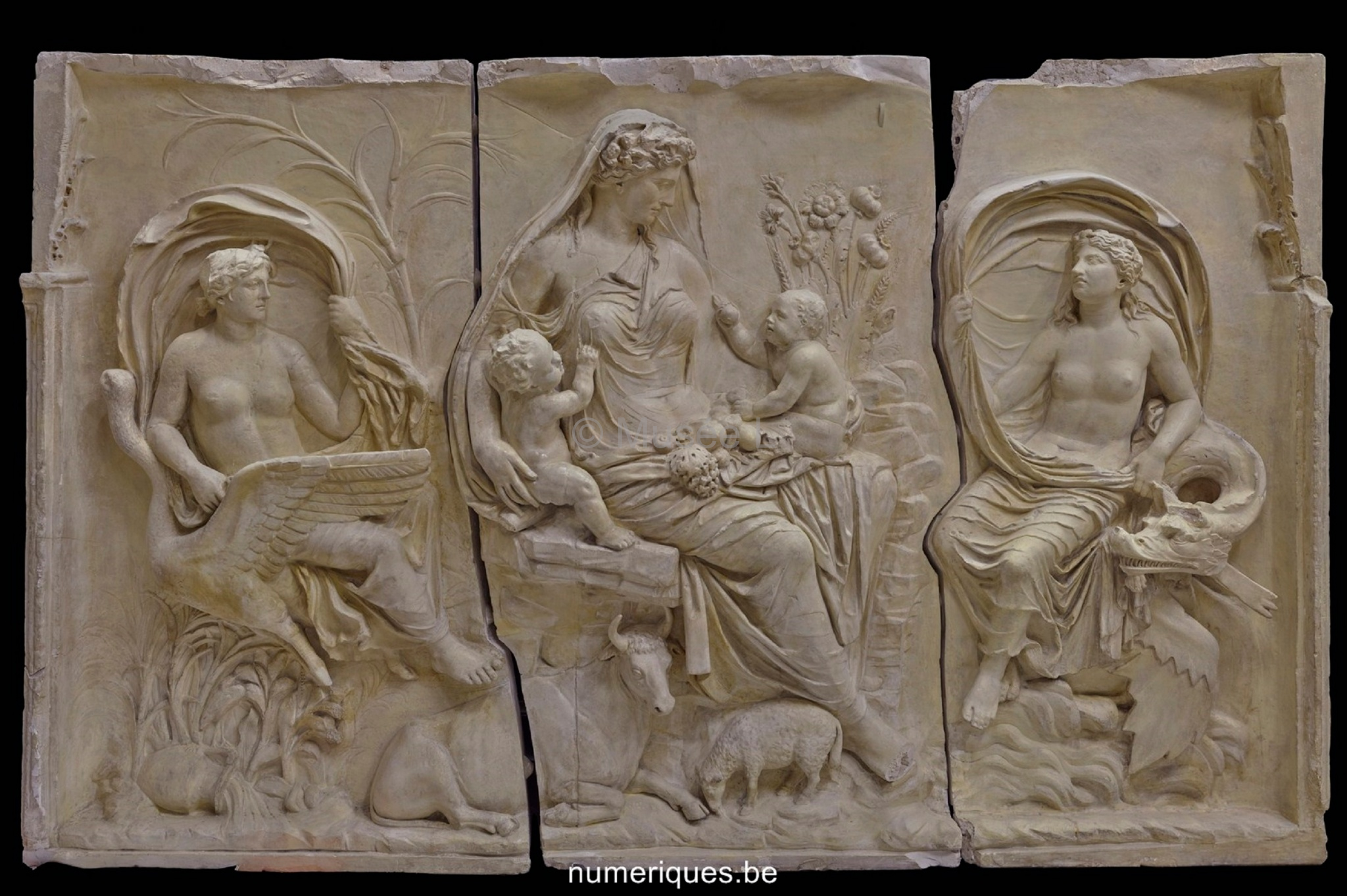Relief de l’Ara Pacis Augustae: Aura et Tellus