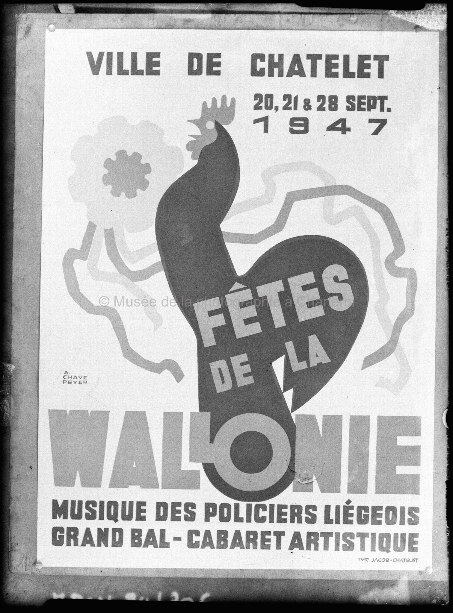 Affiche publicitaire réalisée par Albert Chavepeyer